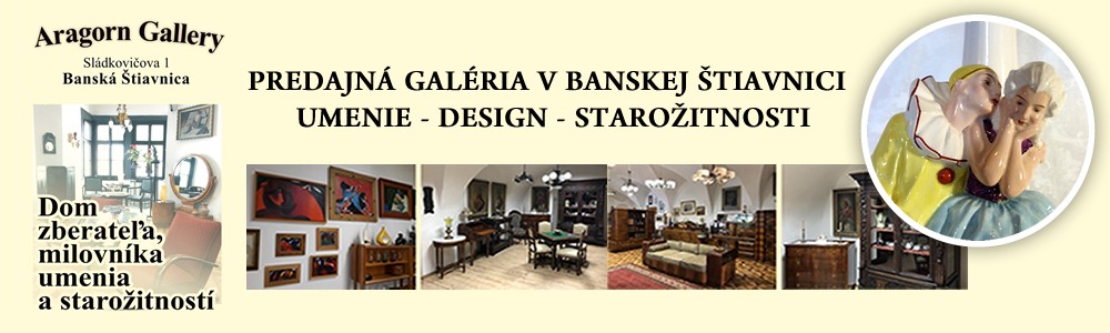 Predajná galéria umenia, designu a starožitností , Aragorn Gallery Banská Štiavnica